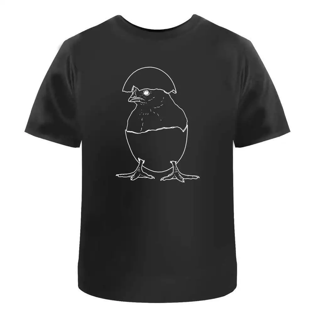 Hatching Chick' Cotton T-Shirts   Tees Y2K tops Unisex Summer Short Sleeve