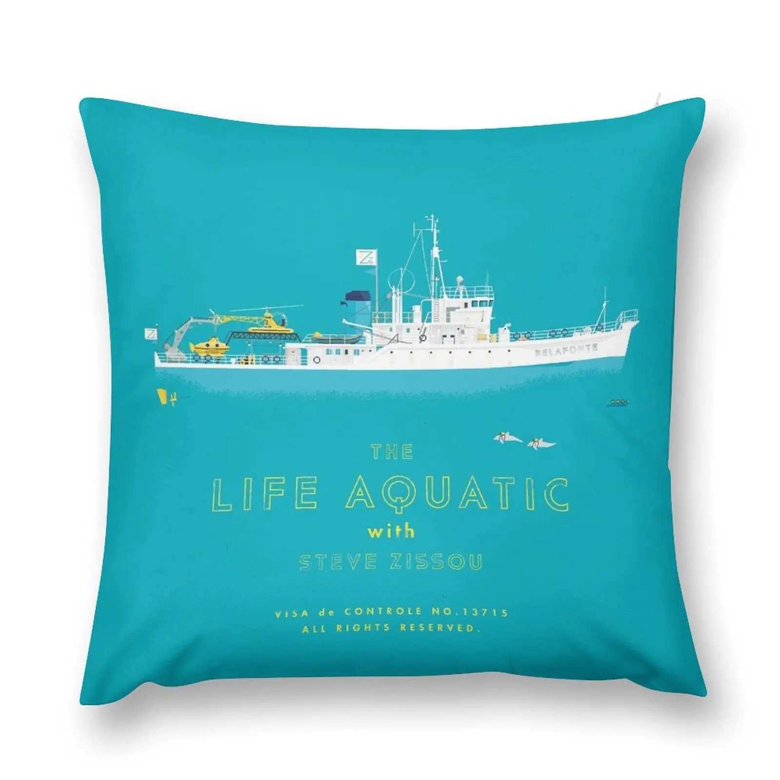 The Life Aquatic with Steve Zissou Throw Pillow luxury decor christmas decorations for home 2025 luxury sofa pillows pillow