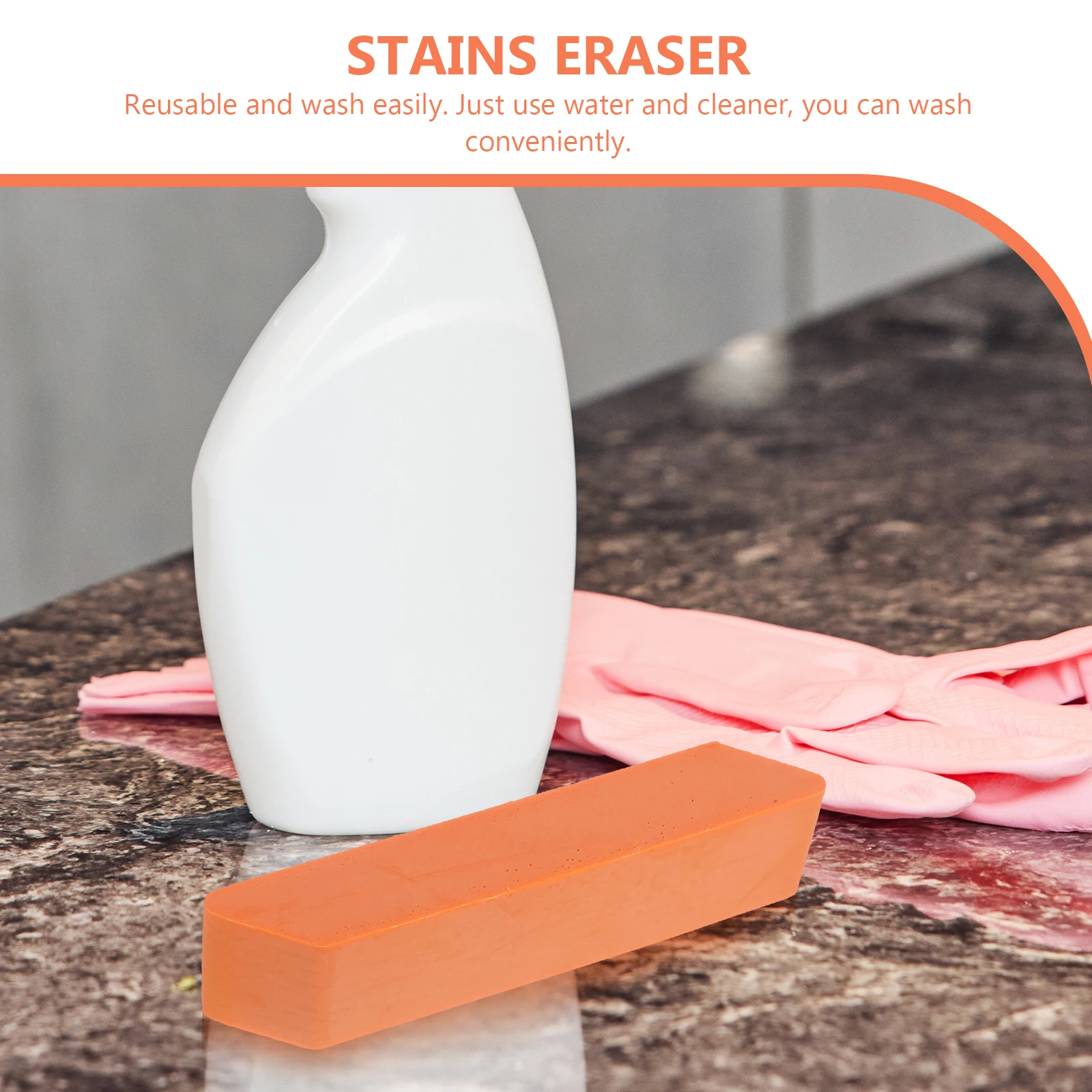 

Limescale Eraser For Kitchen Rubber Stain Remover Scrub Cleaner Reusable Dish Washing Pad Decontamination Wipe Kitchen