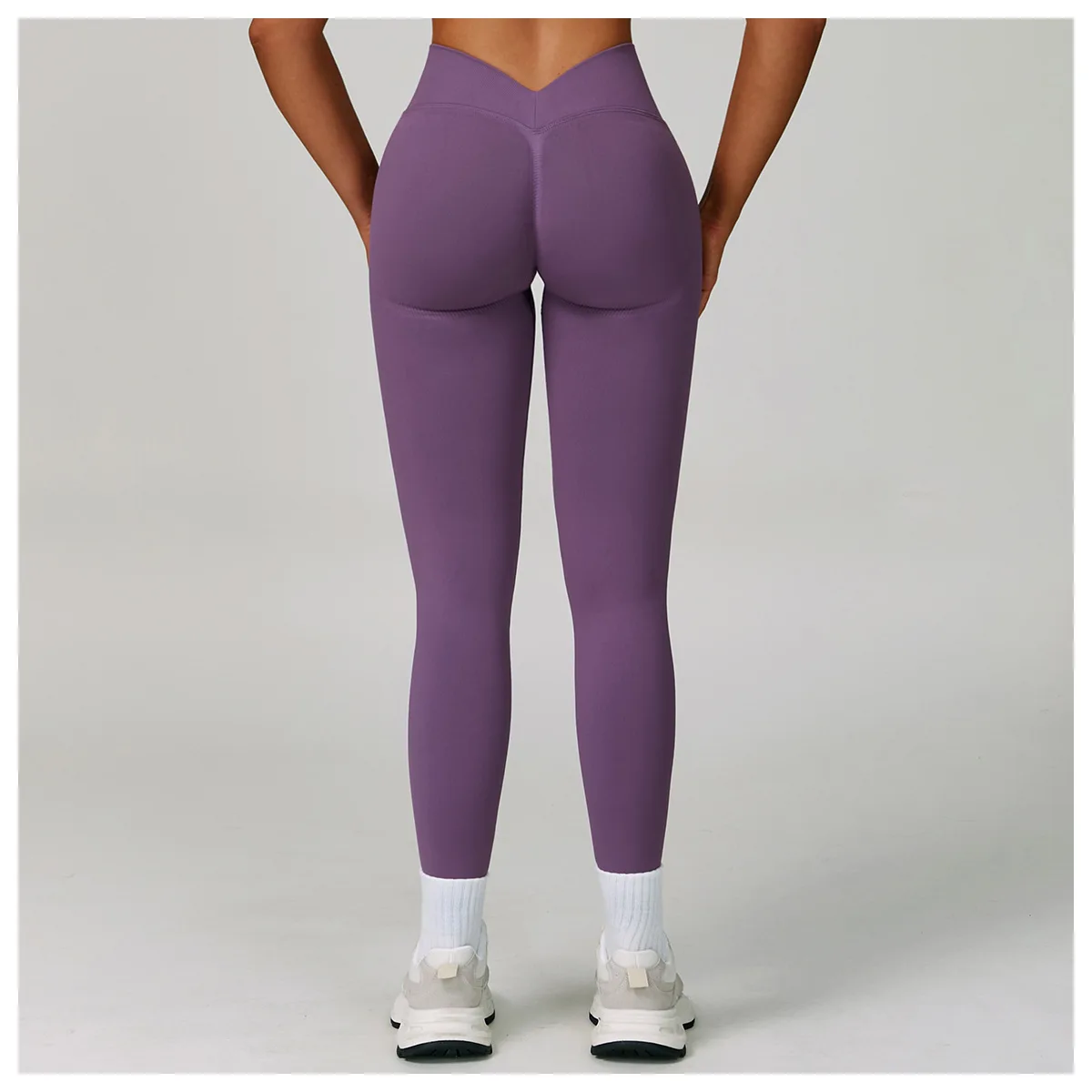 

BIANHUI V-shaped Hip Yoga Flared Pants Peach Hip Seamless Leggings Slim Fit Gym Running Sports Quick-Dry Fitness Trousers