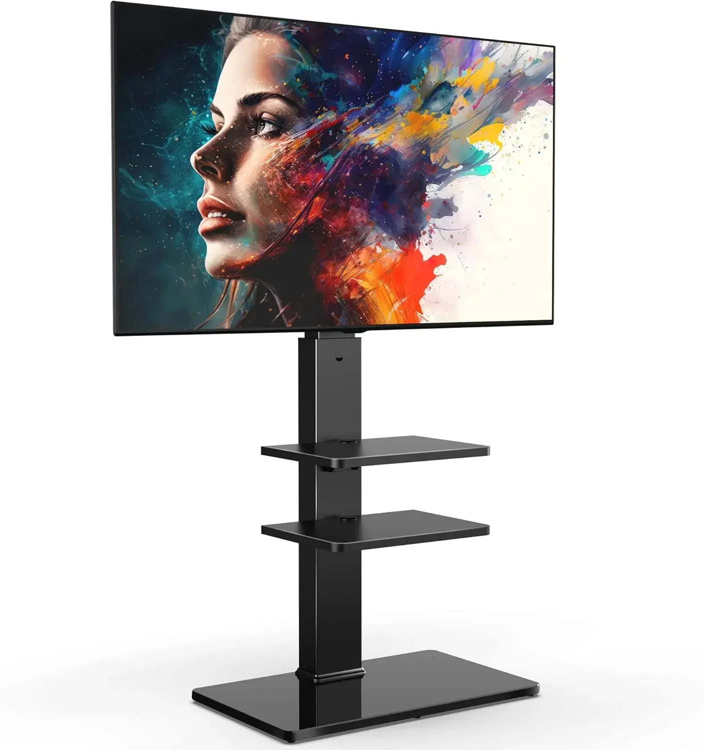 Draaibare vloer-tv-standaard met houder voor tv's 37 43 50 55 60 65 70 75 inch LCD LED platte/gebogen schermen Universele draaibare televisies