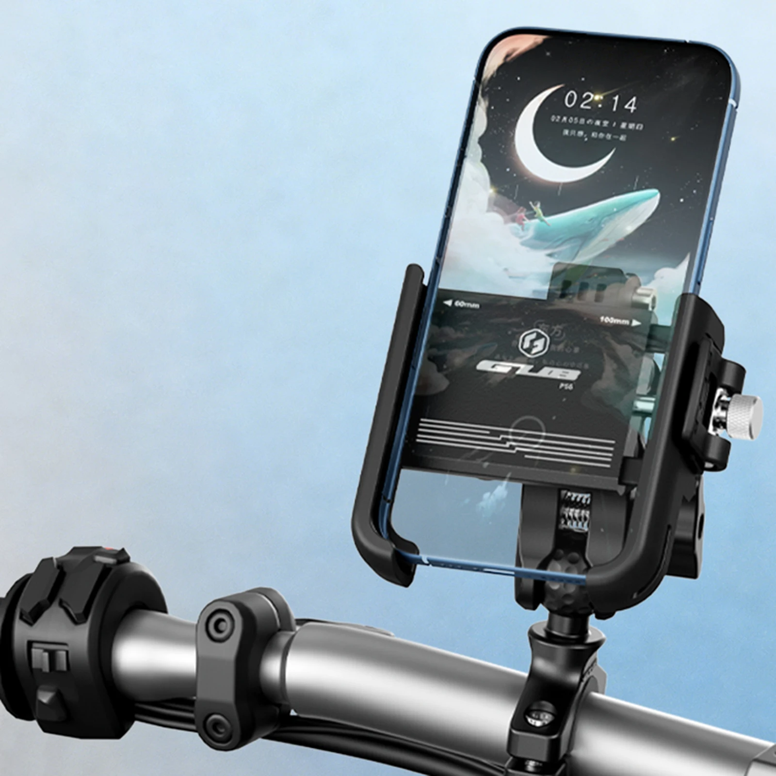 

Motorcycle Bike Phone Holder Mount with 720 Degree Rotation Handlebar Cell Phone Clamp for 4.7-7.2 Inch Smartphones