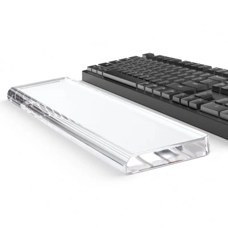 

Акриловая подставка для запястий для клавиатуры, эргономичная подставка для рук, компьютерная клавиатура, нескользящая основа, подставка для запястья, подходит для офиса, дома, игрового ноутбука