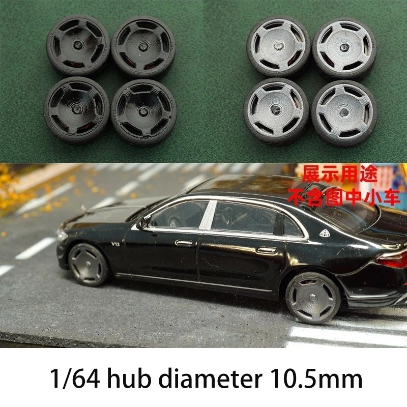 

1/64 Wheel Hub 10.5mm Car Model Modified Dynamic Bearing Hub Accessories Including Calipers
