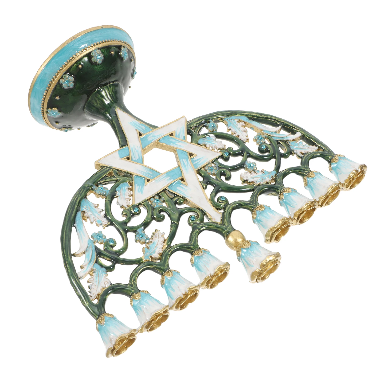 

Vintage Decor Stand Decorative Christmas Zinc Alloy Holder for Pillar Candles