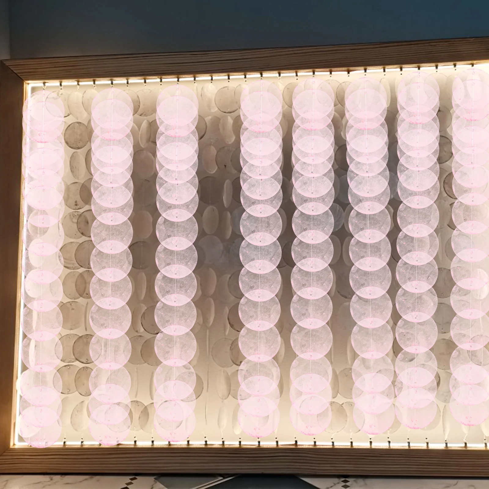 

100pcs Shell Slices Round Natural Shells Beads For Diy Jewelry Making Craft Supplies Beach Party Wind Chime