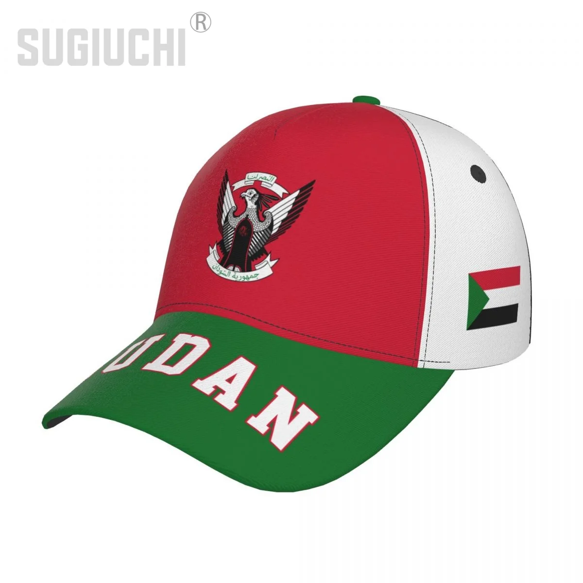 

Unisex Sudan Flag Sudanese Adult Baseball Cap Patriotic Hat for Baseball Soccer Fans Men Women