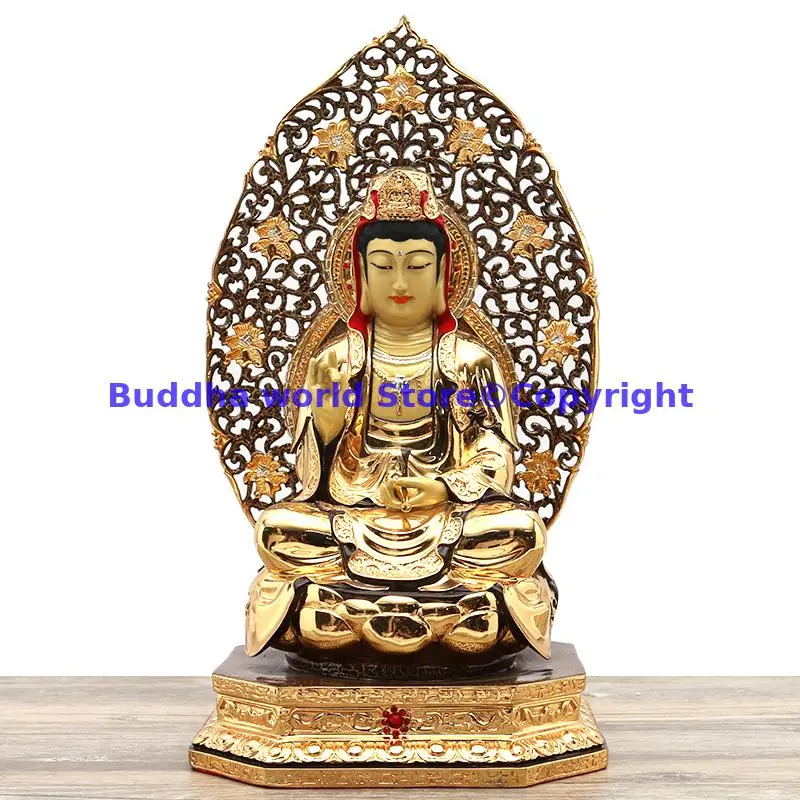 

2024 HOME Protector TOP GOOD gilding goddess Guanyin Bodhisattva Buddha statue HOME temple altar worship safety healthy Large