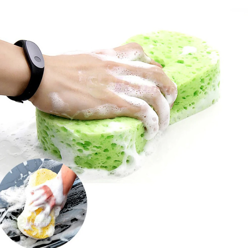 

5 Pcs Wash Sponge Large Foam Cleaning High Density Porous Bone Design Reusable Non Scratch Household Items
