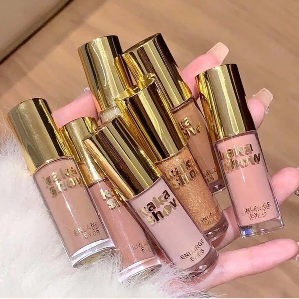 Nude Matte Liquid Eye Shadow Matte Sequins Pearlescent Eye Make Ups Lying Silkworm Brightening Droplet Tears Makeup Beauty Tools