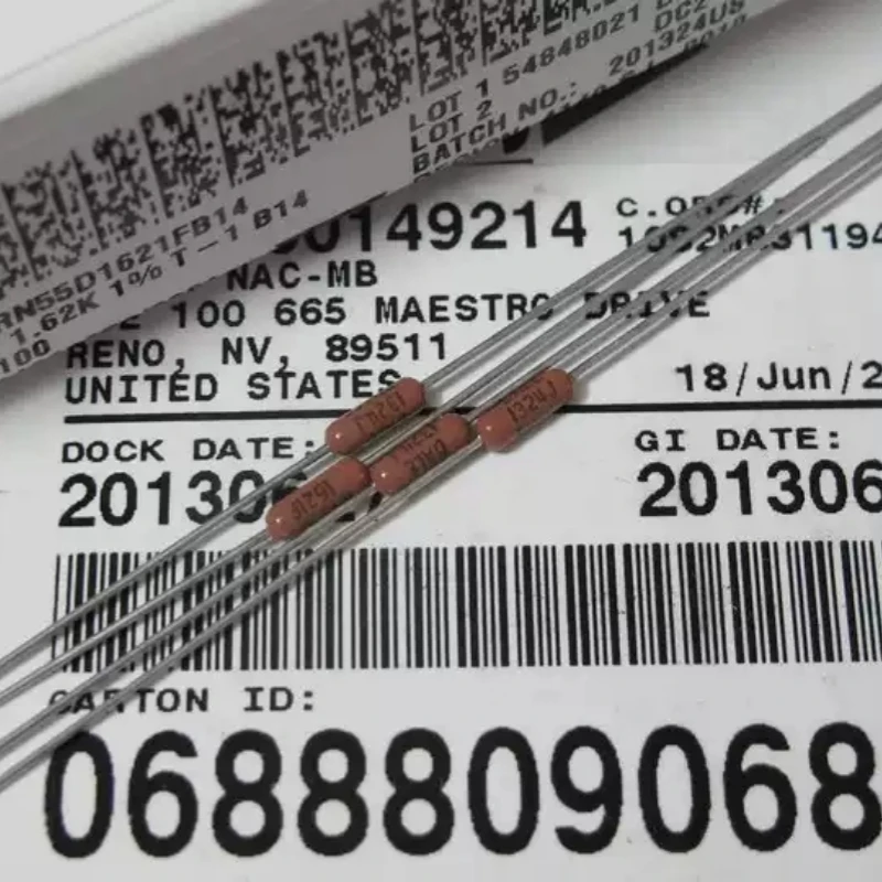 VISHAY-DALE 1.62K 1K62 resistor 0.25W 1/4W all copper RN55D1621FB14