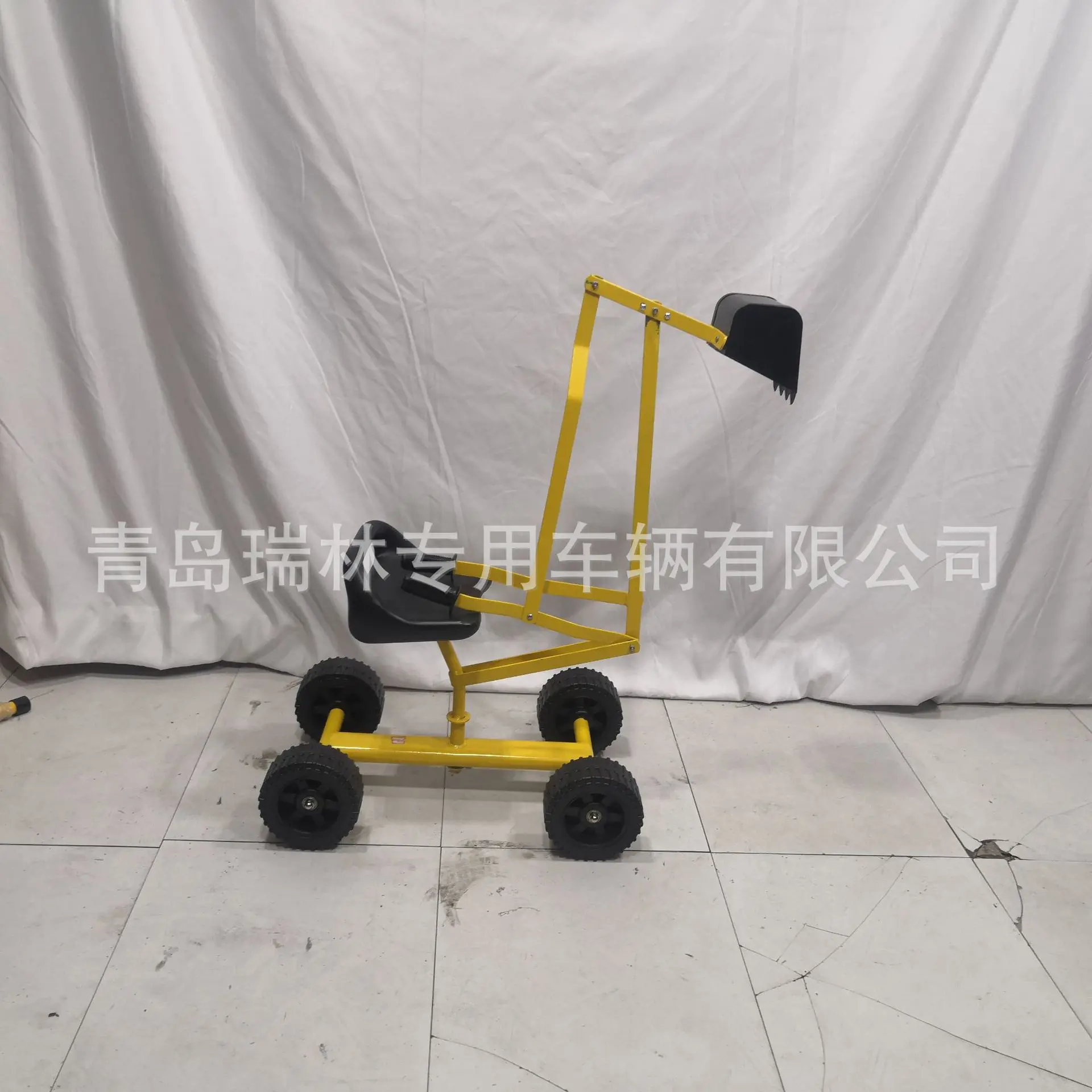 Large children's toy excavator boy large excavator car can sit view 2