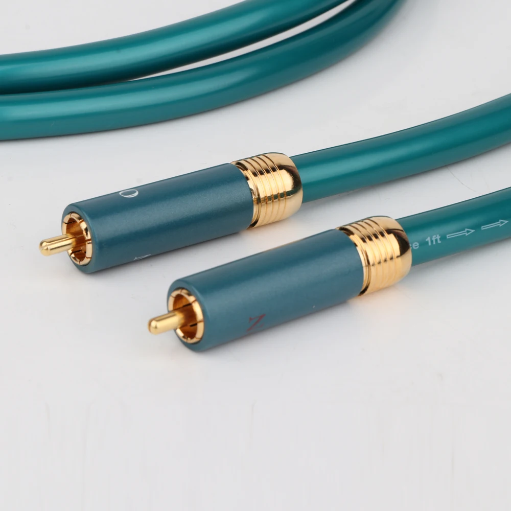 زوج كابل Ortofon RCA ربط 2RCA إلى 2RCA كابل الصوت OCC مطلي كابل RCA لمضخم الأقراص المضغوطة