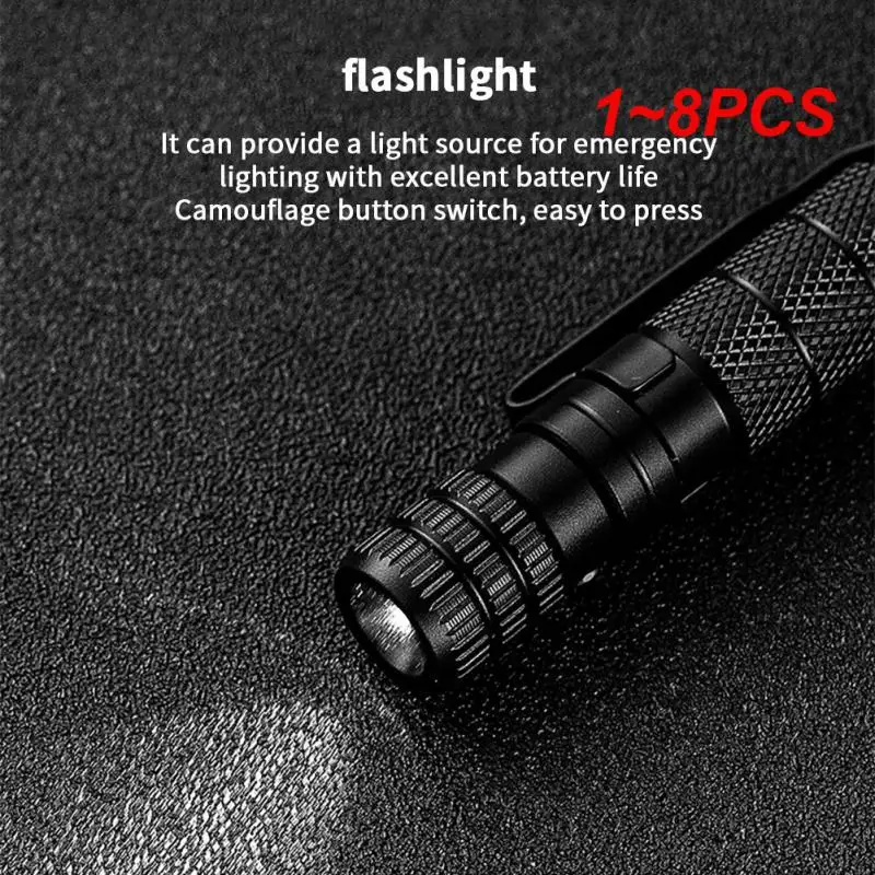 

1~8PCS Multi Function Pen Emergency Flashlight Screwdriver Bottle Opener Window Breaker Outdoor Survival Self