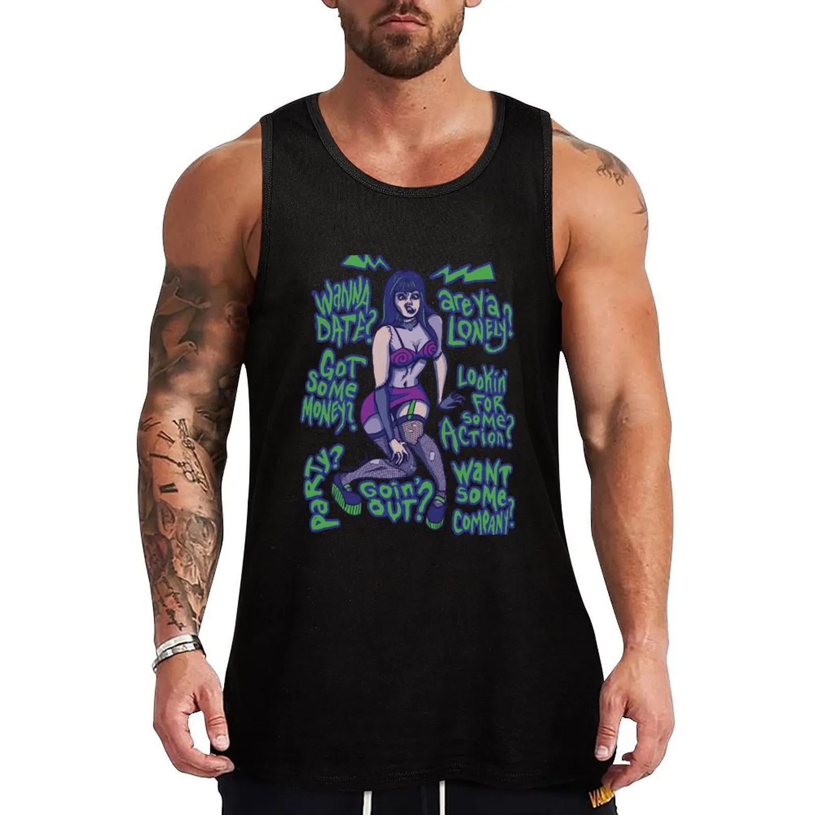 

Frankenhooker Tank Top Rugged Tank Top Workwear Casual Sleeveless Shirt