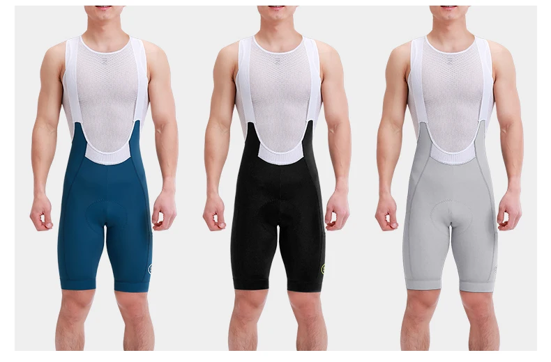 INBIKE Herren Radsport-Trägerhose mit Taschen, Hochelastisch, Atmungsaktiv, Schultergurte, Fahrrad-Trägerhose, Radsportbekleidung – Detail 2