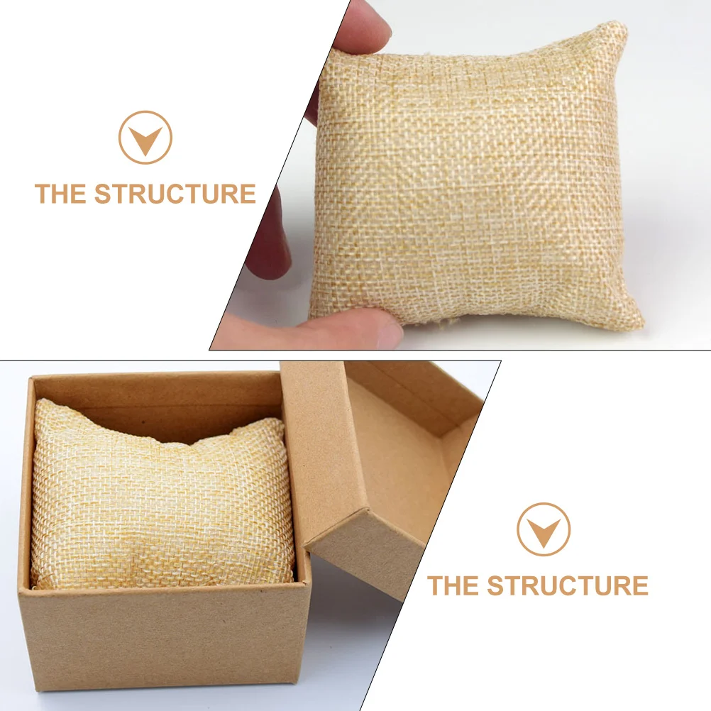 6pcs/12 Pcs Watch Display Pillow Watches Bracelet Tray Bags Cushion Bangle Imitation Holder