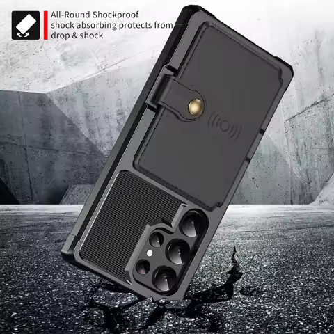 Card Wallet Case for Samsung Galaxy S24 FE S25 S23 Plus S22 S21 Ultra A55 A35 A15 A54 A34 A53 A52S A52 A14 5G A05S A05 A24 4G