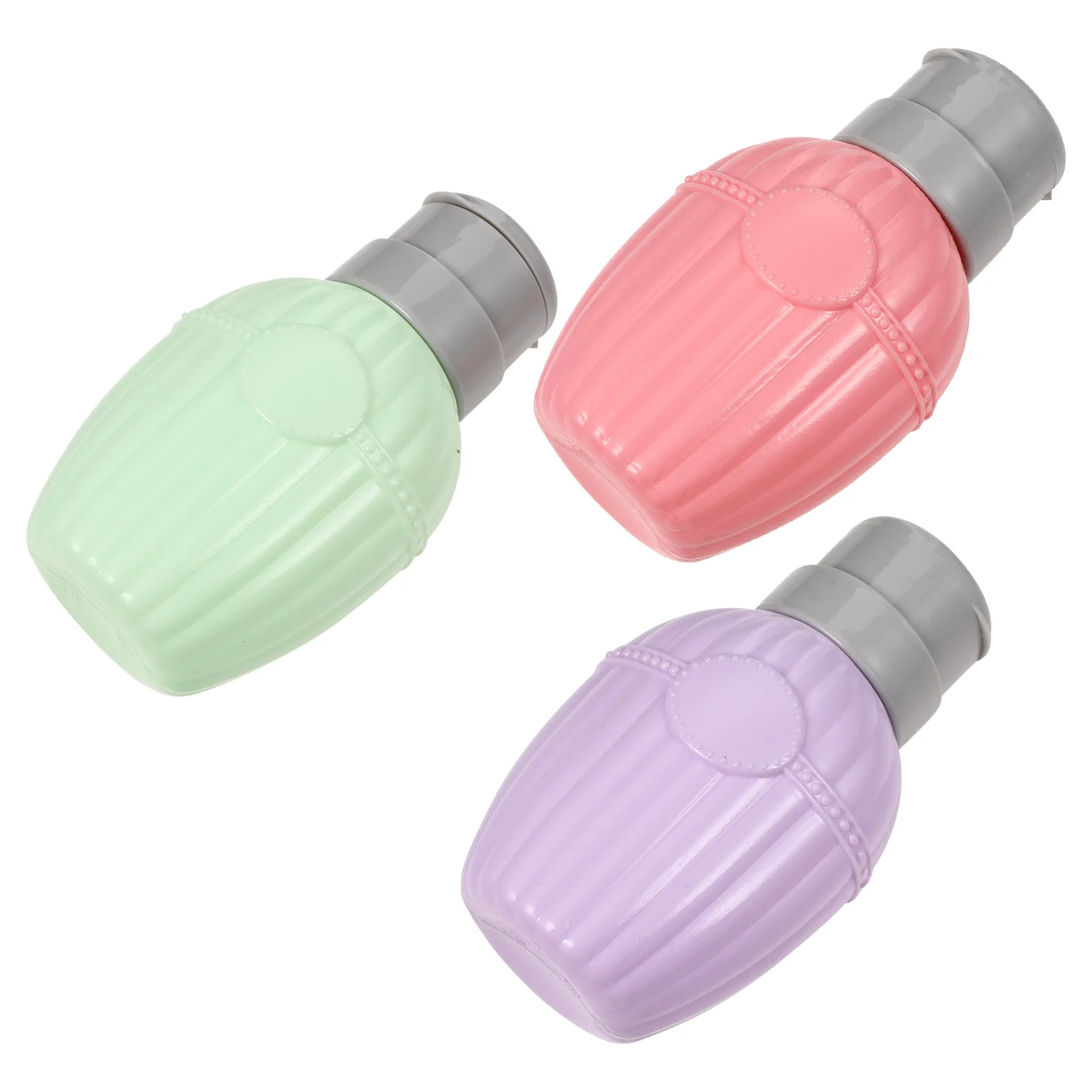 Dispenser per rimuovere il colore delle unghie da 3 pezzi Bottiglia leggera con pompa da viaggio per forniture per nail art Organizzatore di liquidi vuoto