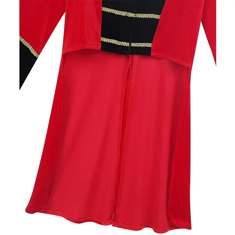 Adult Men Medieval Costume Jacket Stage Performance Uniform Coat Halloween Victorian Cosplay Showman Ringmaster Circus Da CMM221