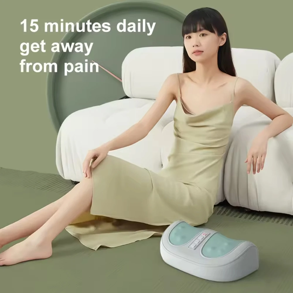 Blood Circulation Rolling Relaxing Massage Foot Electric Heated Shiatsu Foot Massager