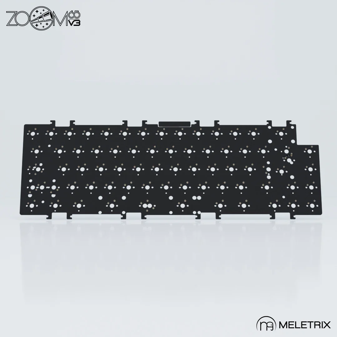 ZOOM65-Accessoires pour clavier mécanique, fibre de carbone/fr4/cuivre/aluminium/pc/pom, carte de positionnement, PCB personnalisé