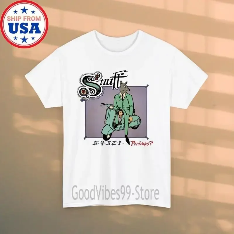 Snuff 5-4-3-2-1-Perhaps ? Men's White T-shirt Size S-5XL