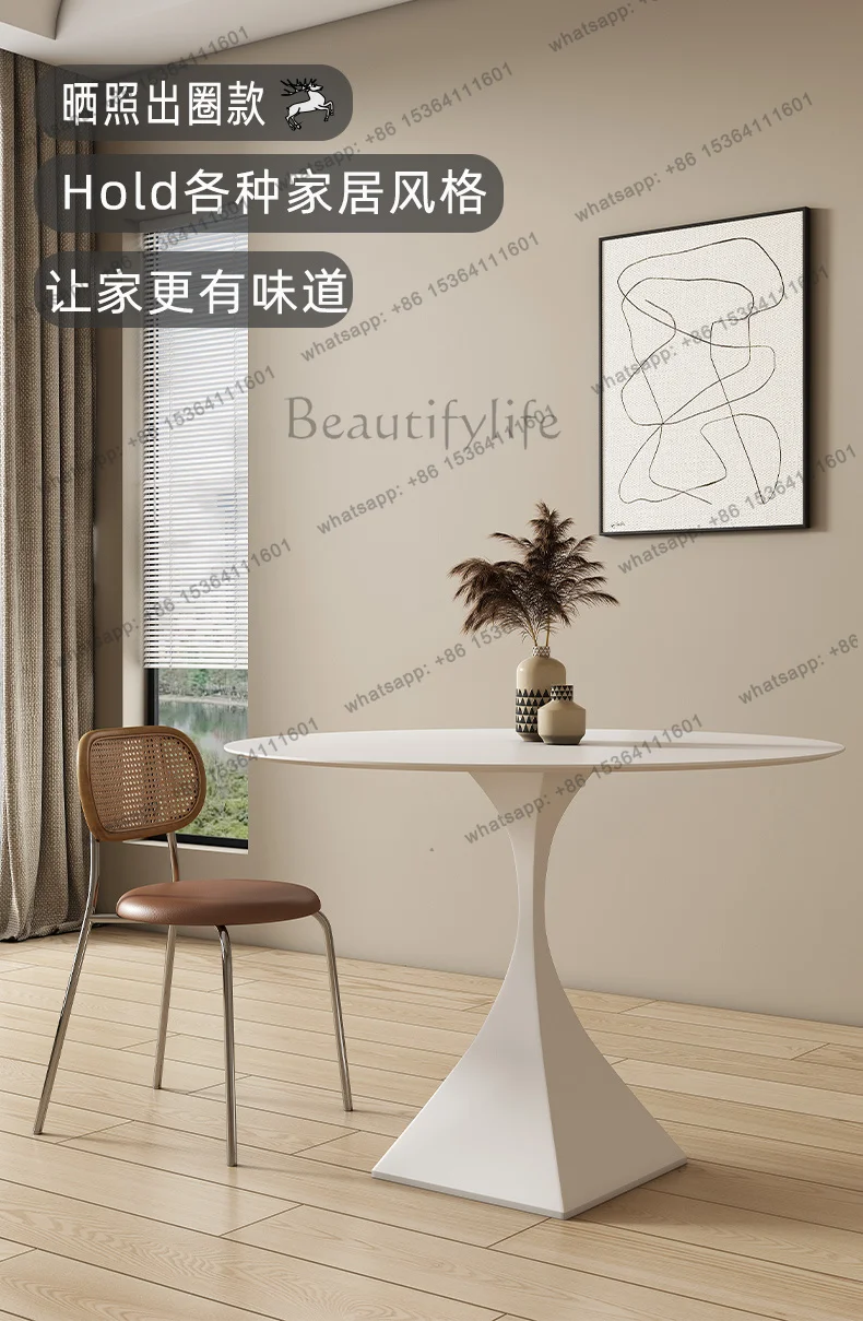 Garden Picnic Dining Table  Reception Modern Small Dining Table Side Coffee Round High Bistro Mesa Commercial Furni