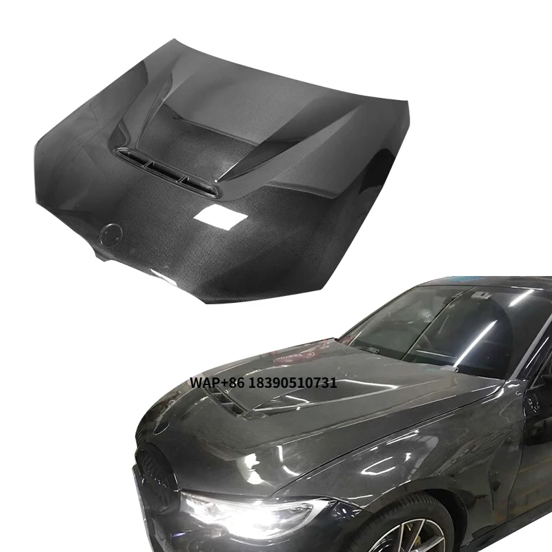 

Customized CS Style Facelift Carbon Fiber Vent Bonnet Hood for 3 Series G20 G28 M340i 320i 325i 330i Engine Hood Upgrade