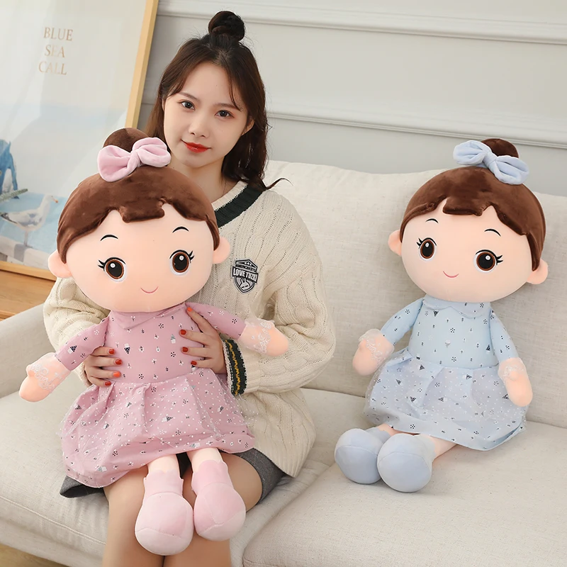 40 cm Kawaii Plüsch Mädchen Puppen mit Spitze Kleidung Weiche Angefüllte Puppen Schöne Plüsch Spielzeug Mädchen Spielzeug Kinder Geburtstag Valentinstag geschenk – Detail 4