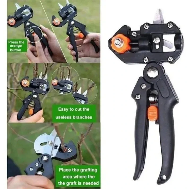 1pc 2 In 1 Garten Werkzeuge Multi-Funktion Pfropfen Maschine Obst Baum Pfropfen Messer Sämling Werkzeuge Beschneiden pfropfen Pruner Kit