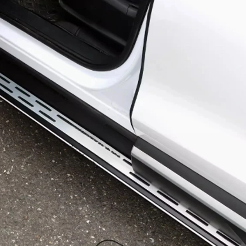 2Pcs Aluminium Alloy Side Step Running Board Bar Pedals With Brackets 2023-2025