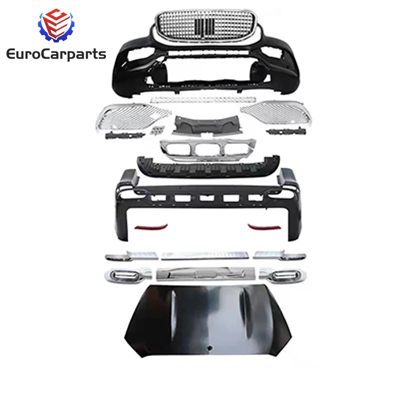 

STLFCar Body Kit Retrofit for Mercedes V Class W447 Uprade to GLS MAY Style Look Auto Parts Bumpers Hood Grille Set