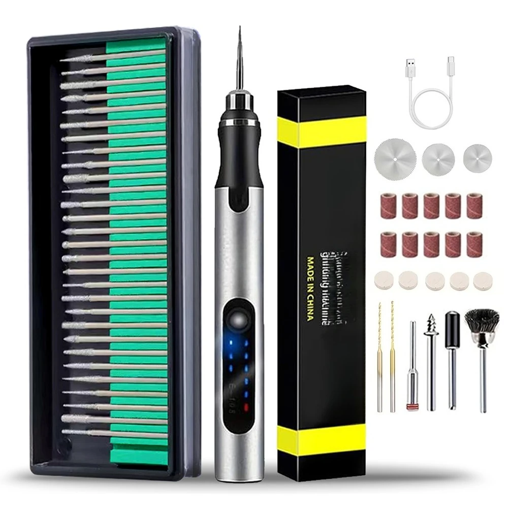 

3 Variable Speed Rotary Tool Cordless Rotary Tool Set With 55pcs Accessories Kit