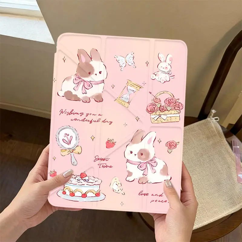 3+Y Multi-Angle Stand Cover For IPad Mini6 8.3 Air3 10.5 Pro11 iPad 10.2 7/8/9 4/5th 10.9 10th iPad A16 2025 11th Air11/13