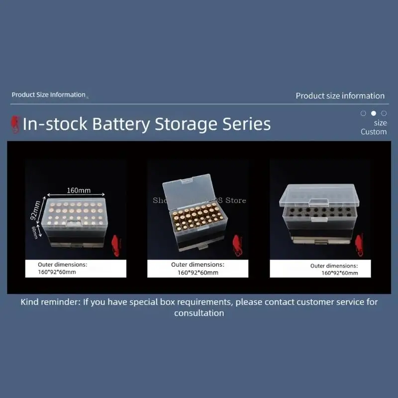 

1Pc 16-Compartment Battery Storage Box Lightweight PP Container for On the Go