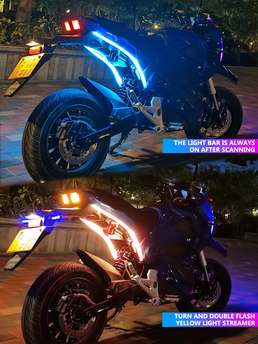 Led decorativo à prova d'água para digitalização de motocicleta, suporte para tmax 500 streetfighter v4 para motocicleta ducati monster 937