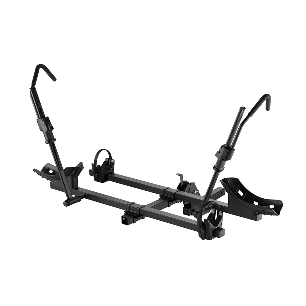 CBR-302 Heavy Steel Bike Rack Hitch Mounted 2 Bikes Foldable Bicycle Carrier Adjustable Vehicle Racks Car Truck SUV Minivan