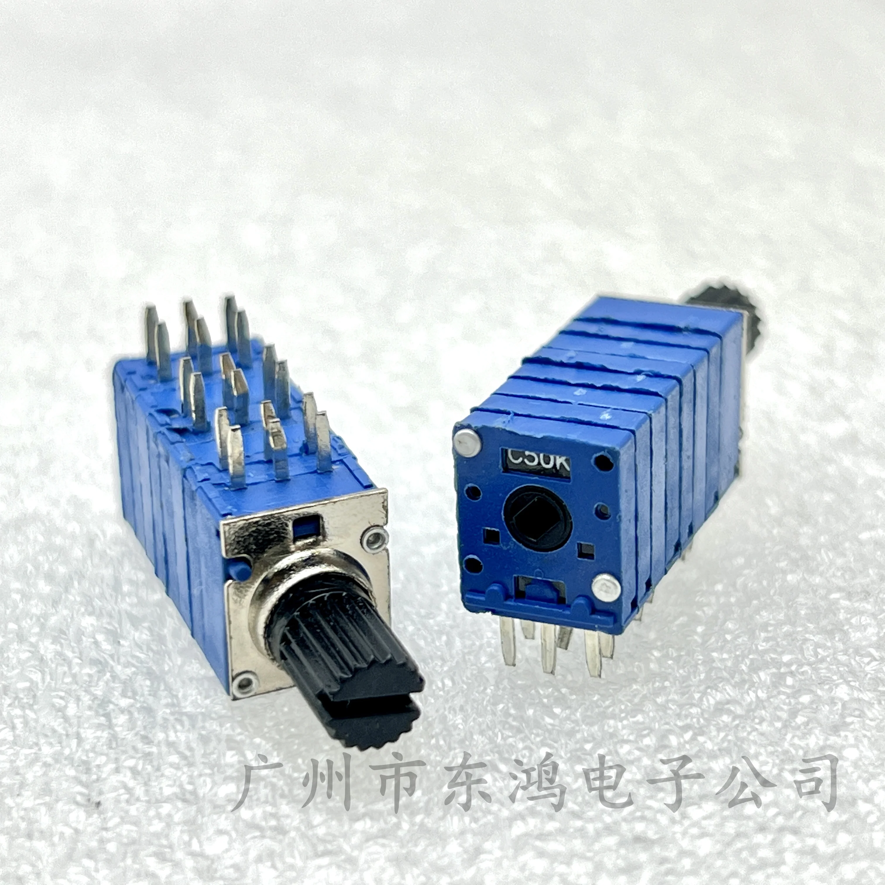 1 PCS Korean plastic RK097 six link adjustable precision potentiometer C50K shaft length 10mm