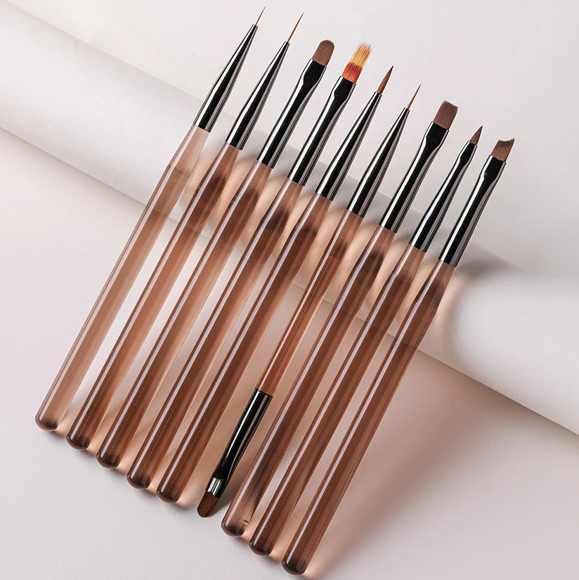 

Nail Art Brush Set Russian Drawing Flowers Gradient Painting Lines Phototherapy Acrylic Pen Nail Brushes Special Manicure Tools