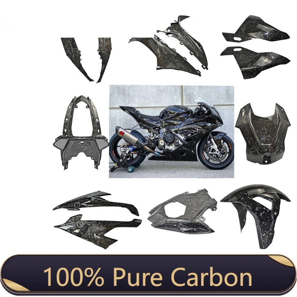 100% Vollständig Geschmiedete Hochglanz-Kohlefaser für BMW S1000RR M1000RR Motorrad-Verkleidungskit