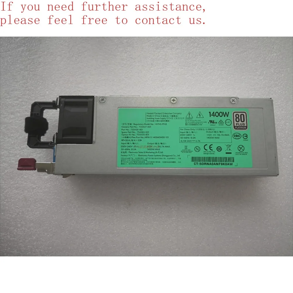 For Hp G9 1400W Hp …