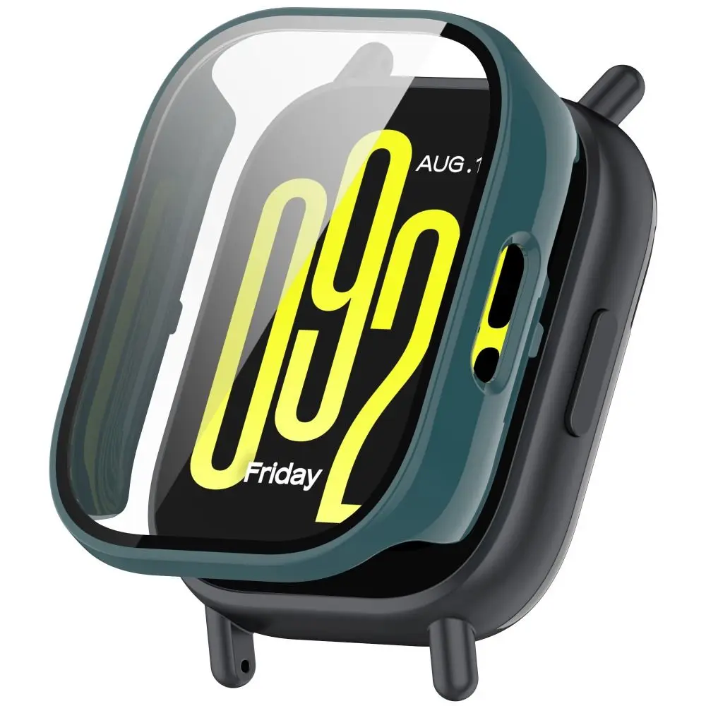 New PC+Tempered Protective Case Full Coverage Anti-Scratch Screen Protector Smart Watch Hard Cover Shell for Redmi Watch 5 Lite