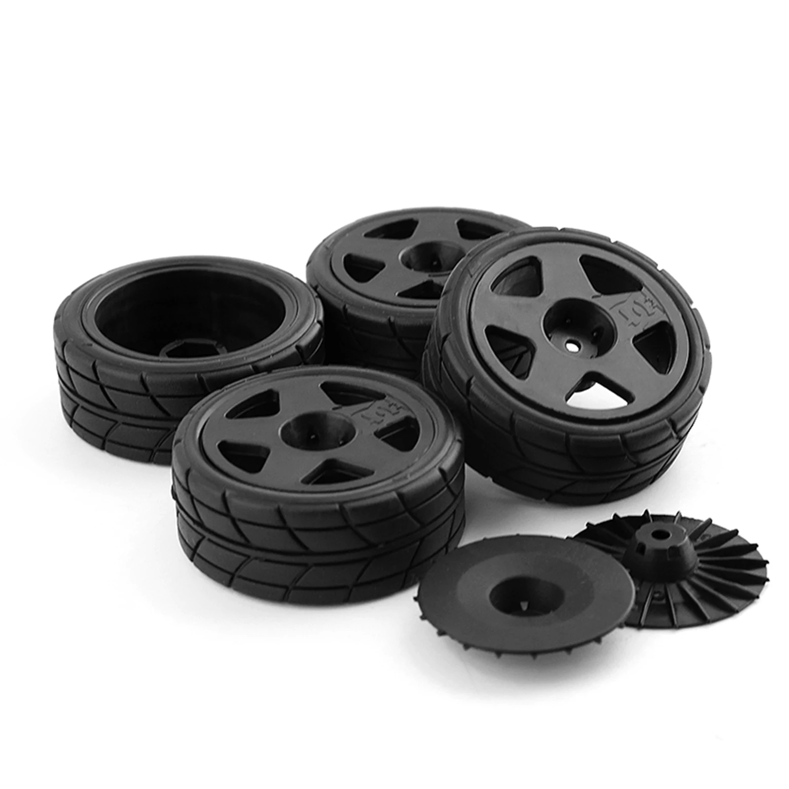 RS RC Racing Car Tires On Road Tire Plastic Wheels dla 1/10 Tamiya TT01 TT02 XV01 TA06 PTG-2 HPI HSP KYOSHO Chevrolet C3