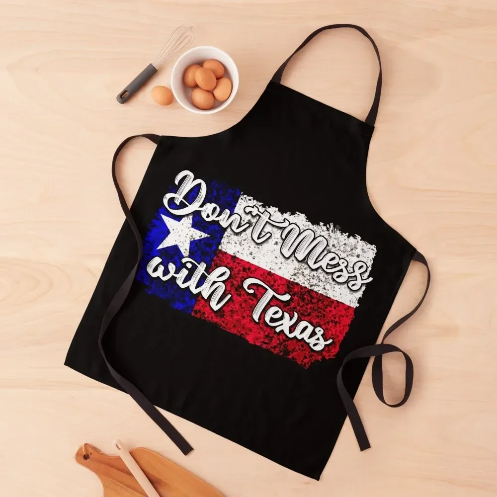 

Don't Mess With Texas Apron Waterproof women barber uniform kitchen and home cleanings Apron