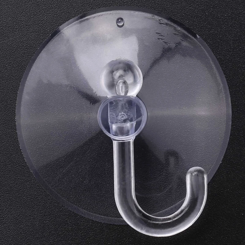 20 X Suction Cups Clear Plastic Cups With Metal Hooks Window Decoration Cabinet Sucker Perfect For Hanging Christmas Decorations