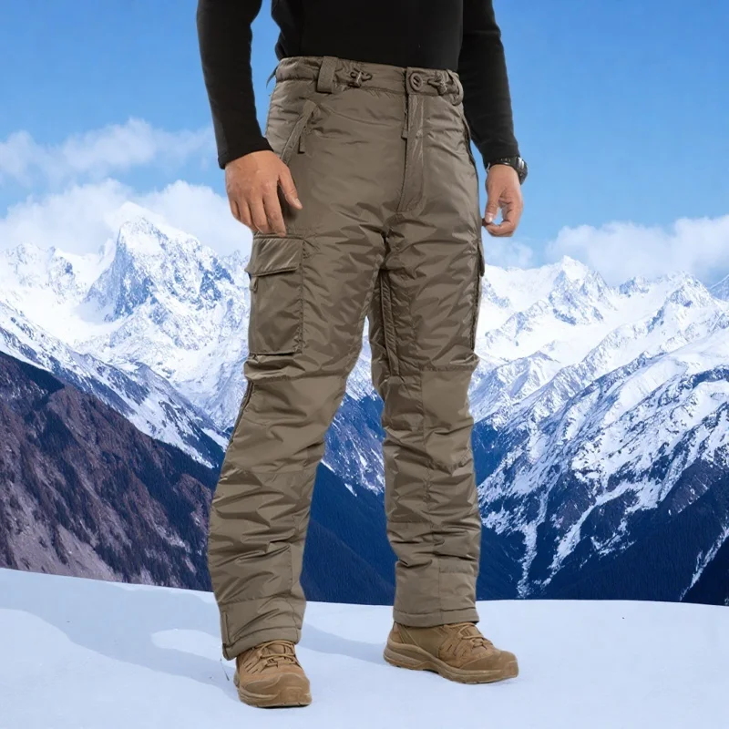 

2025 New Man Winter Outdoor Camouflage Tactical Military Warmth Mountaineering Splash and Wind Proof Ski Pants