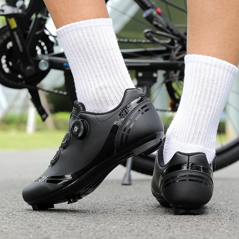 Herren-Mountainbike-Schuhe MTB, atmungsaktiv, rutschfest, hohe Härte, geeignet für Outdoor-Straßenrennen, Mountain-Offroad-Fahren 37-46 – Detail 26