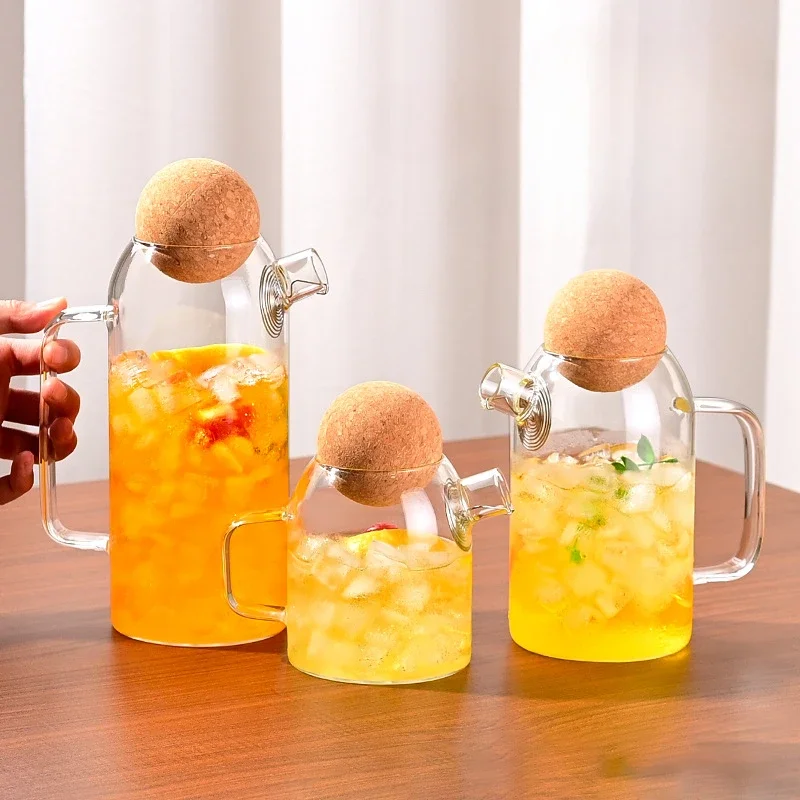 

Новая стеклянная бутылка для воды, герметичная банка для хранения кофе и чайных листьев, бытовой термостойкий и морозостойкий стеклянный чайник