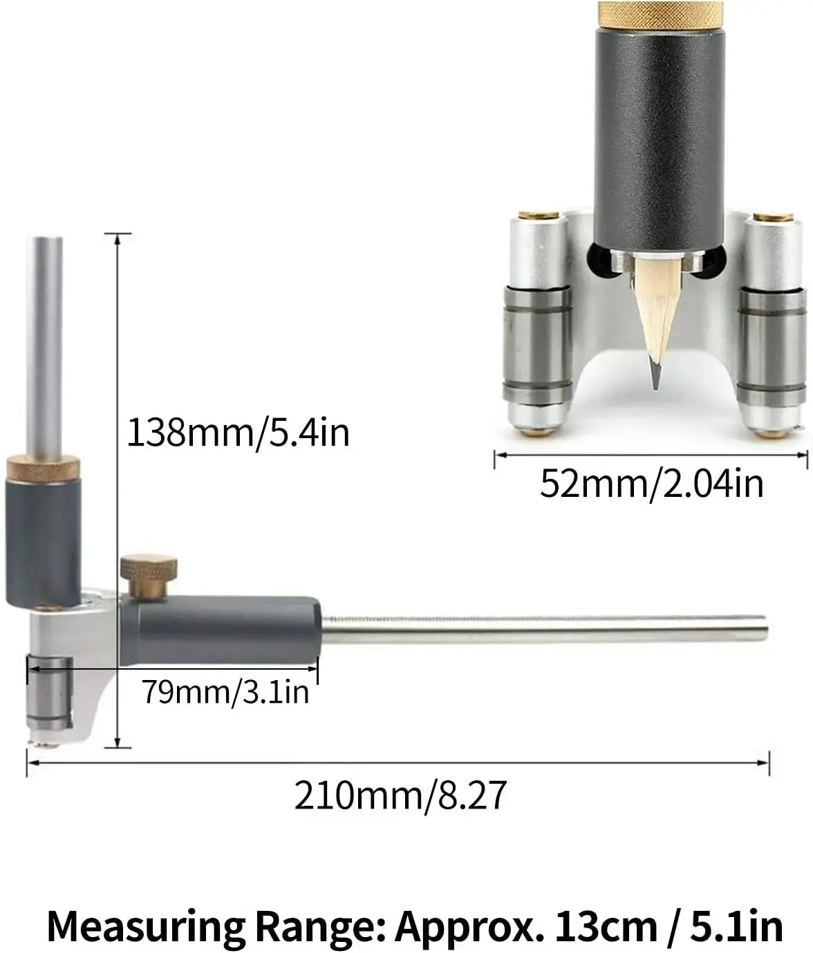 Herramienta de trazado de madera, medidor de marcado de rueda de trazado paralelo de madera, herramientas de dibujo de línea paralela de trazado ajustable, herramientas de carpintería